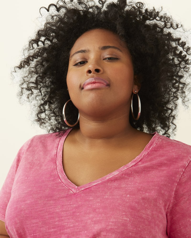 Front of plus size Michelle Soft Cotton Tee by Meri Skye | Dia&Co | dia_product_style_image_id:186229